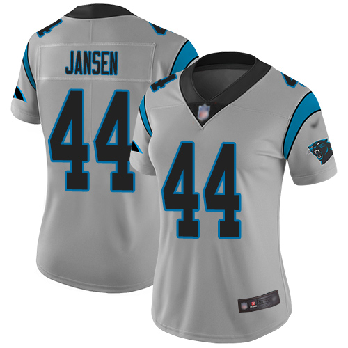Carolina Panthers Limited Silver Women J.J. Jansen Jersey NFL Football #44 Inverted Legend